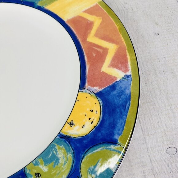 Mikasa HK 246 FORECAST Citrus Strong Chip Resistance China Dinner Plates Set 4 - Picture 15 of 16